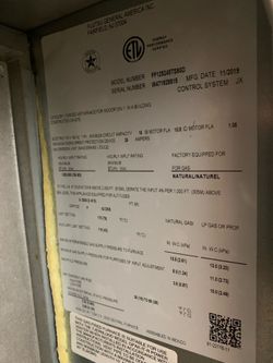 Fujitsu 136,000 BTU Furnace