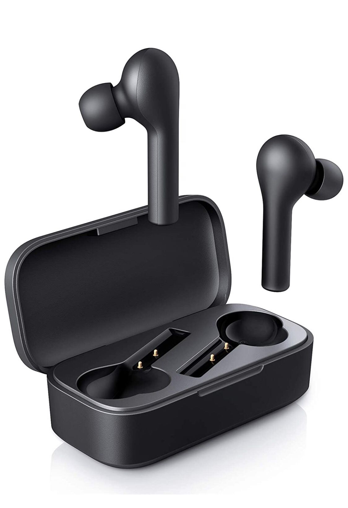 True Wireless Earbuds, Bluetooth 5 Headphones in Ear with Charging Case, Hands-Free Headset with Mic, Touch Control, 35 Hours Playback for iPhone and