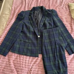 Macy’s plaid Women’s Suit