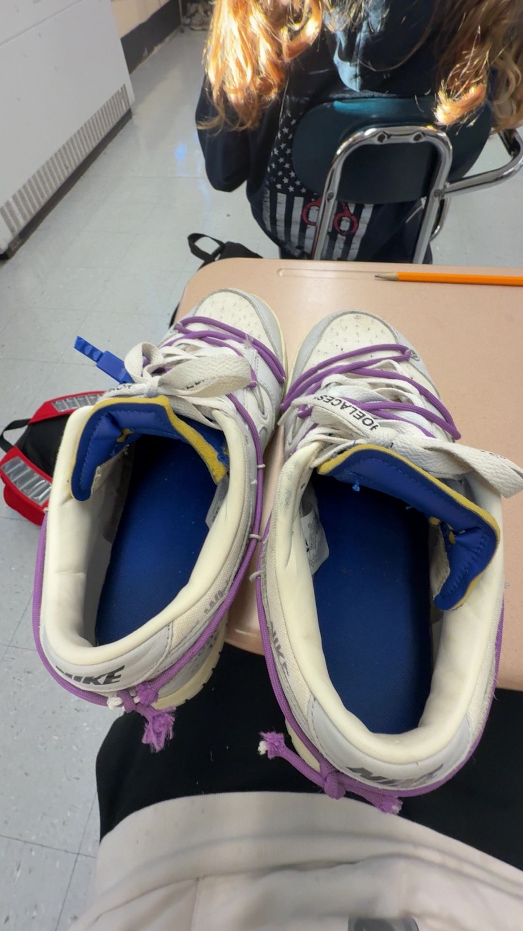 Off-White Nike Dunk Low Sail Neutral Gray NO BOX SIZE 9