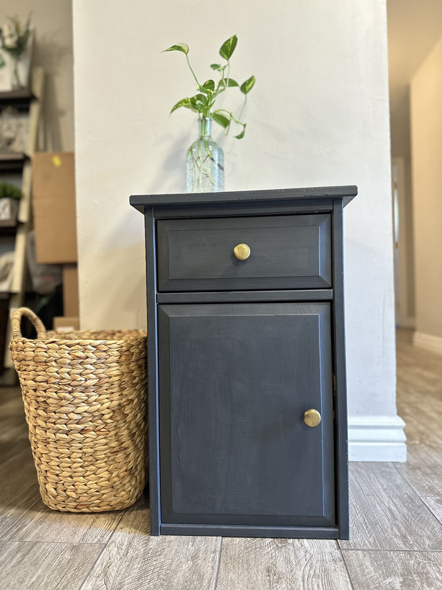 Refinished Nightstand, Side table Or Cabinet