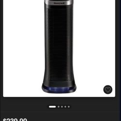 Honeywell HFD320 Air Genius 5 Air Purifier with Permanent Filter Large Rooms Black Brand New $170