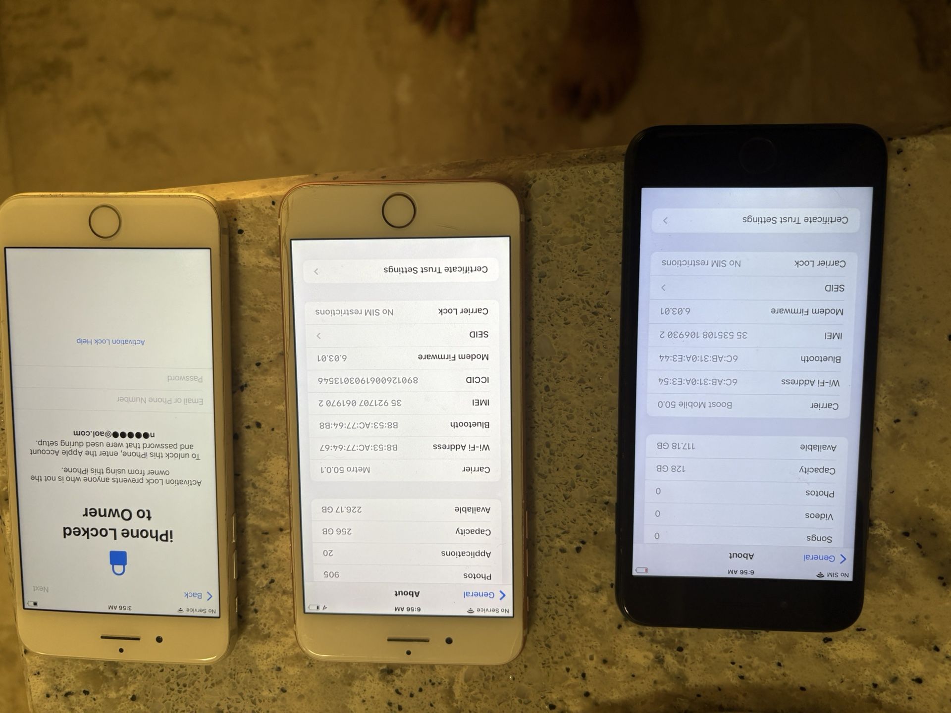 3 iPhones 7 Plus Unlocked See Details Excellent Condition