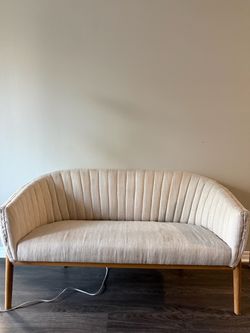 White vintage chair couch sofa