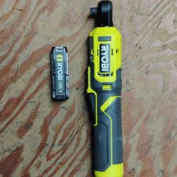 Ryobi 1/4" Ratchet With 2ah Lithium Battery 