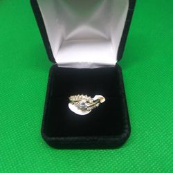 14K Yellow Gold Ring set with 3/4 CT Diamonds 
