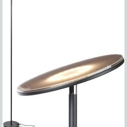Brightech Sky LED Floor lamp, Torchiere Super Bright Floor Lamp for Living Room Decor & Office - Dimmable, Tall Standing Torch Lamp with Warm Light fo