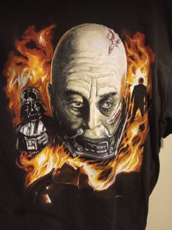 STAR WARS ANAKIN DARTH VADER LUKE SKYWALKER RETURN OF THE JEDI GEORGE LUCAS NEW NEVER BEFORE WORN MINT CONDITION SIZE XL TSHIRT 