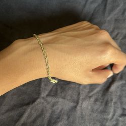 14k rope bracelet