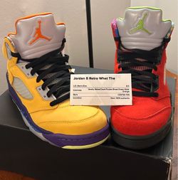 Air Jordan 5 Retro What The Size 8.5