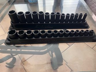 3/8” Drive Snap-on Metric Impact Socket Sets: Shallow + Deep