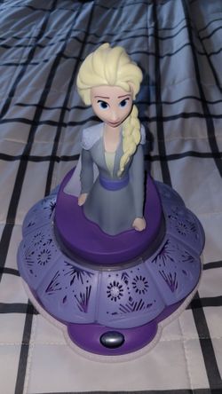 Frozen Night Light Spins And Plays Music
