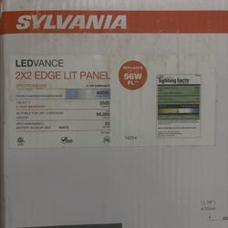 LEDVANCE Sylvania 2X2 32W LED Flat Panel w/ Battery Backup, Edge-Lit, 120V-277V, 4000K