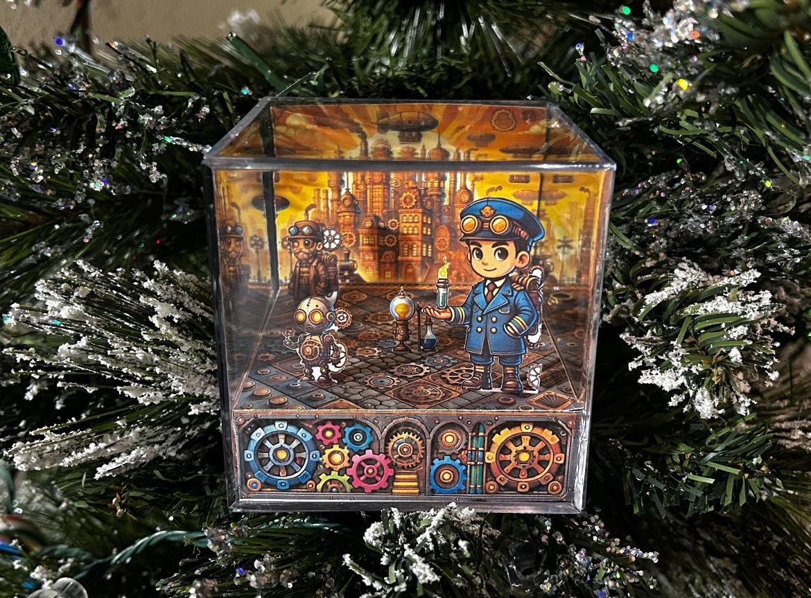 Steam city 3D handmade 