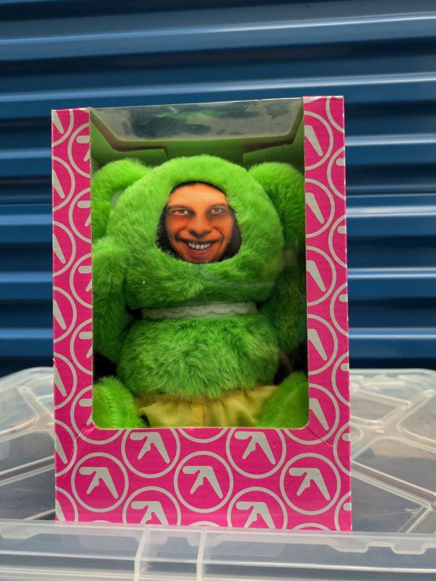 Aphex Twin Donkey Rhubarb Green Teddy Bear