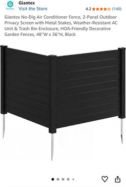 New Giantex No-dig A/C Fence