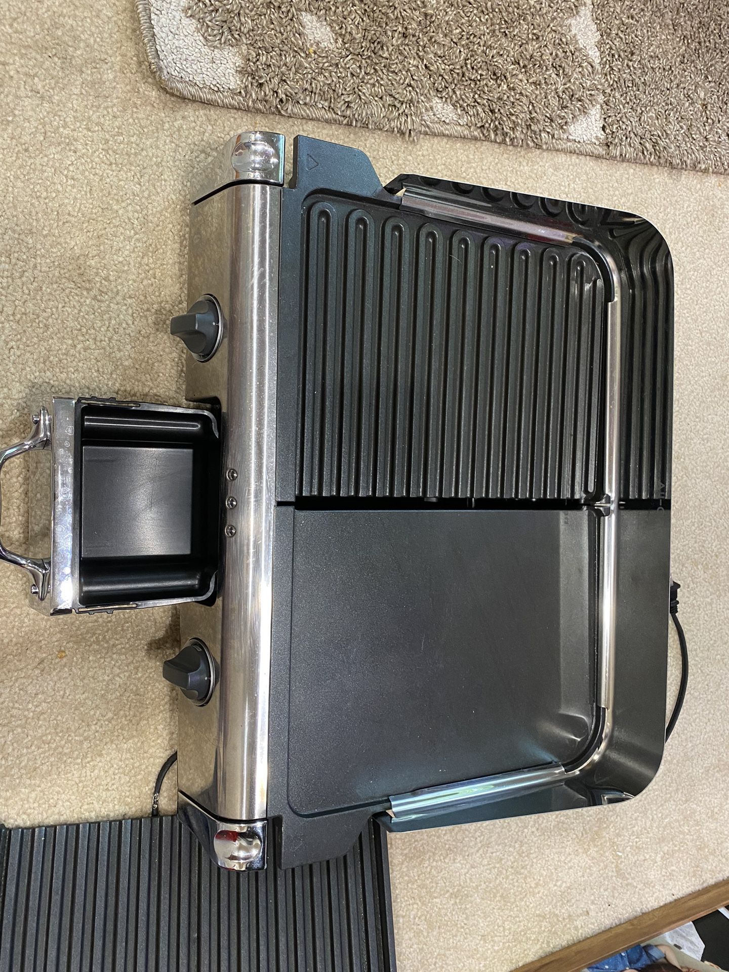 AllClad TG806C51 Stainless Steel Removable Plate Electric Grill