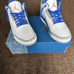 Air Jordan 3 Retro Wizards Size 10 Men’s NIB *Includes Free Gift *