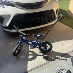 Co-op Rev 12 Kids’ Bike With Trainer Handle Balance Push Bar Great Condition 