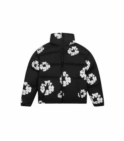 Denim Tears Cotton Wreath Puffer Jacket size: small