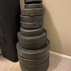 Vinyl Sand-Filled Weight Plate Set – 160lbs Total – Budget Home Gym