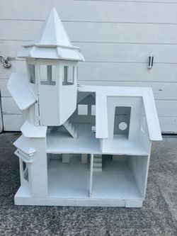 Magical White Castle / Doll House / Solid Wood