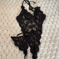 Black Lace One Piece Size S/M