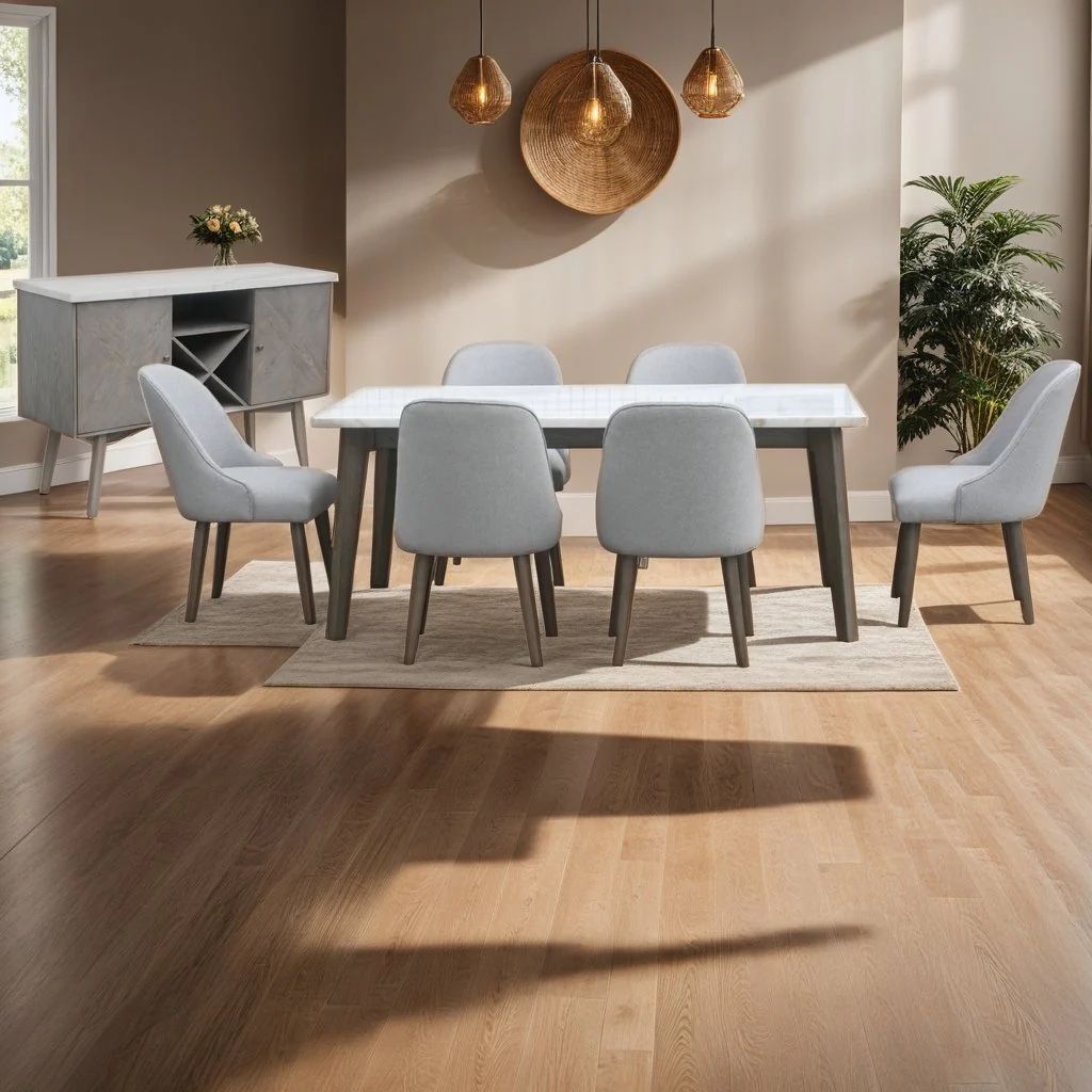 7 PIECE MODERN DINING ROOM SET