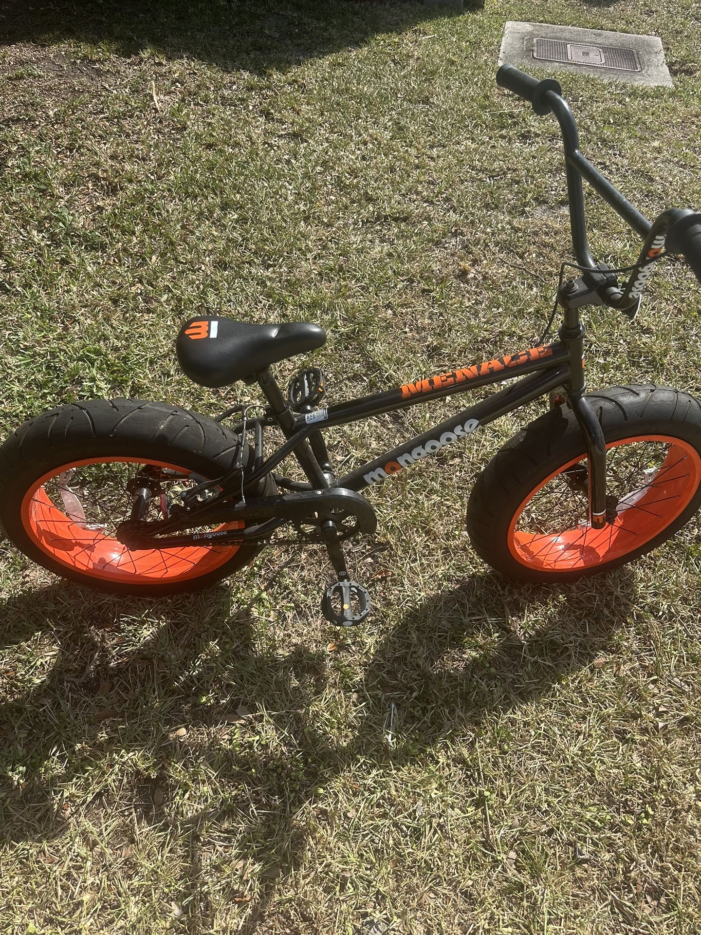 Mongoose Menace Kids Fat Tire Bike (hardly used)