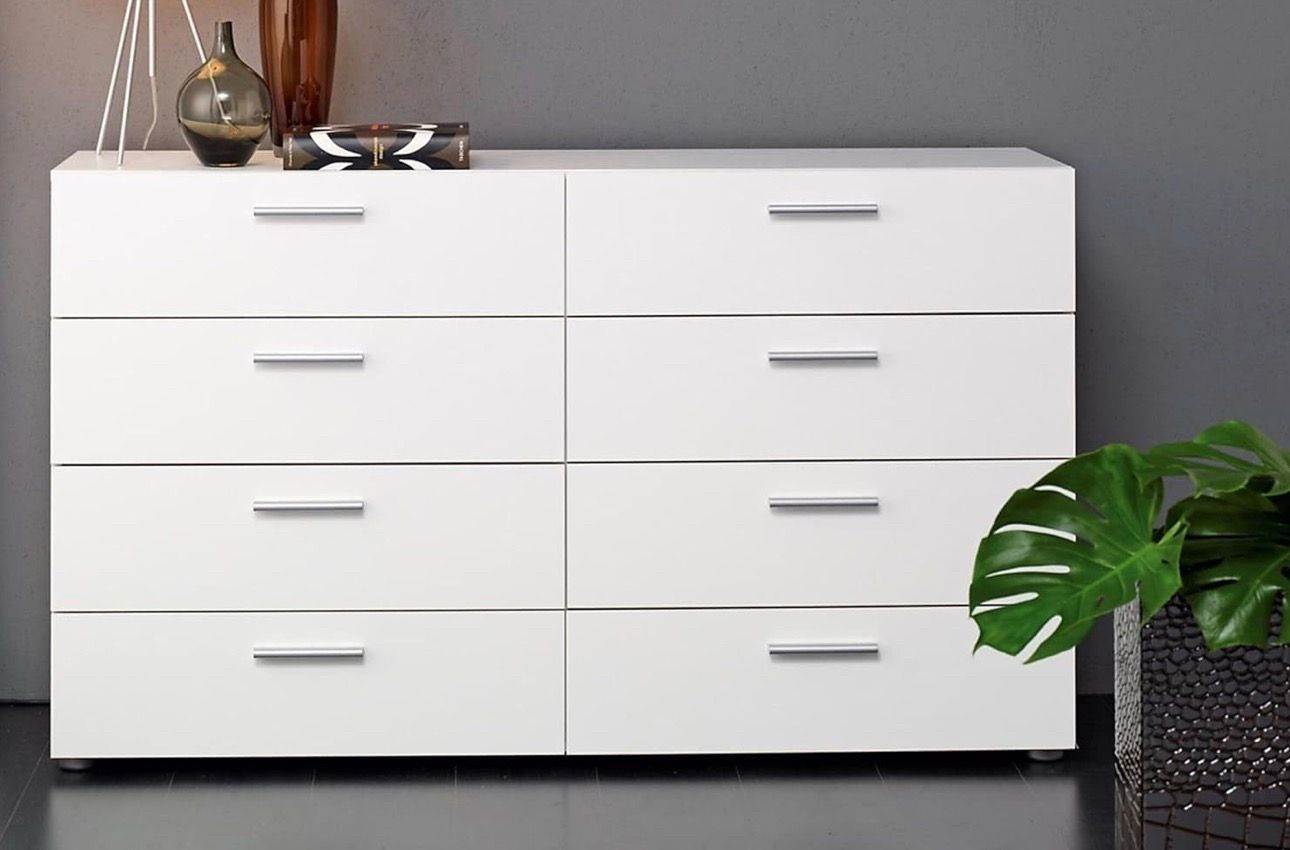 Tvilum Austin 8-Drawer Dresser, White