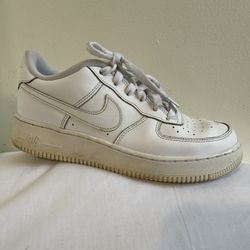 Nike Air Force 1 Shoes Boy Size6Y 7.5 women’s White Low Athletic Sneaker Lace Up