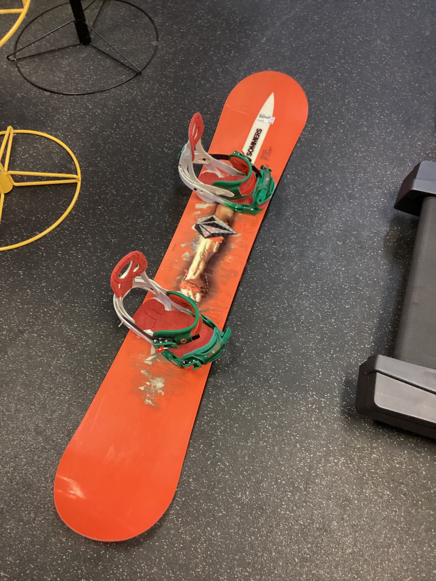 John Sommers 155 Snowboard With Salomon Bindings