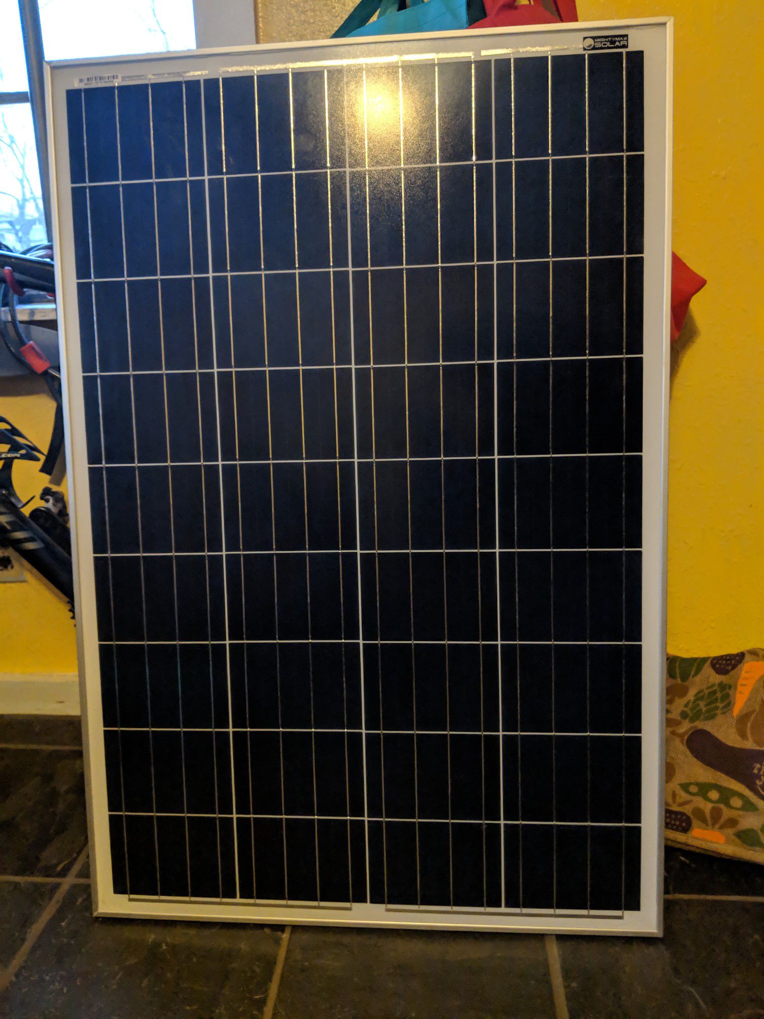 New still in box 100watt crystalline solar panel