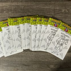 TMNT Birthday Favor Coloring Packs