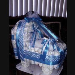 Carriolas Echas De Pampers Para Baby Shower 