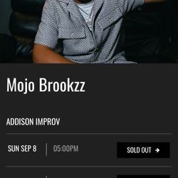 Mojo Brooks 730 Show 2 ticket 