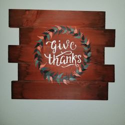 Decorative Wooden Sign 