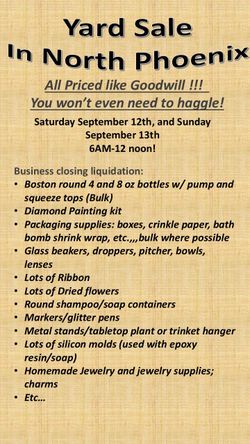 Yard sale North Phoenix