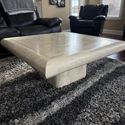 Stone Coffee Table & End Tables