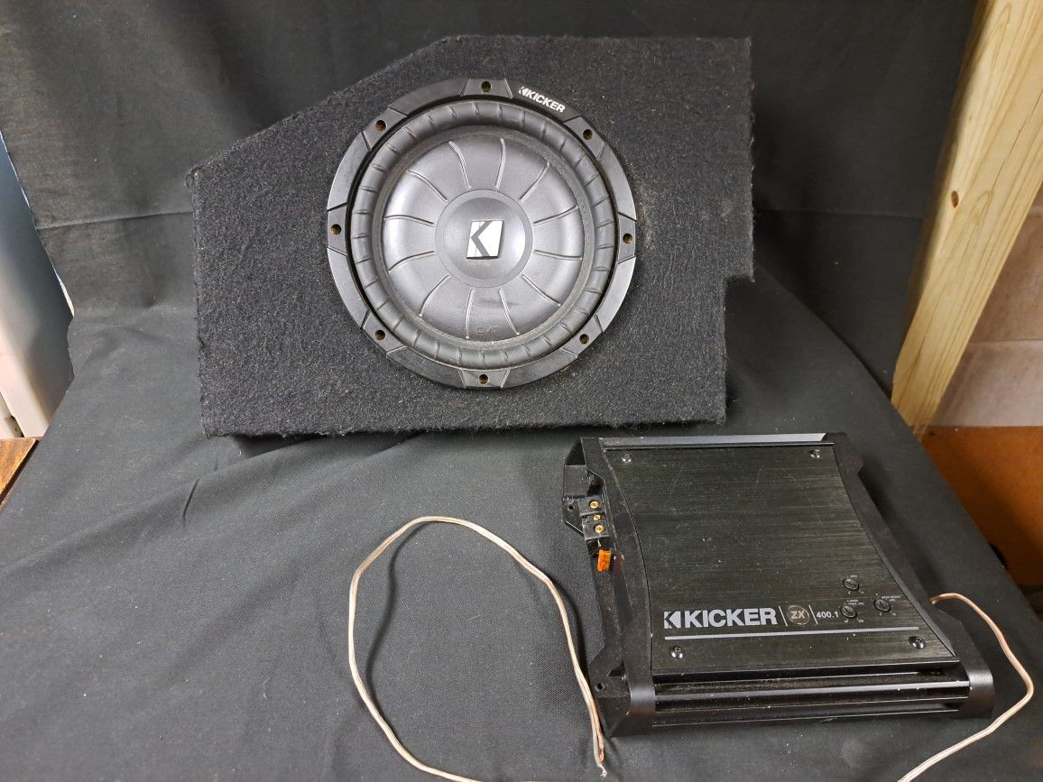 Kicker Subwoofer and Amplifier