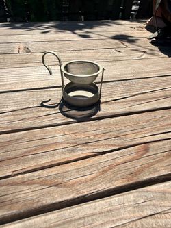 Vintage Metal Tea Infuser with Stand Loose Leaf Strainer