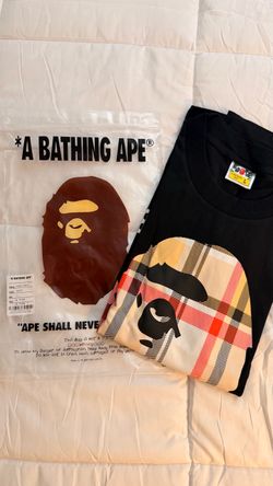 Black Burberry Bathing Ape Shirt