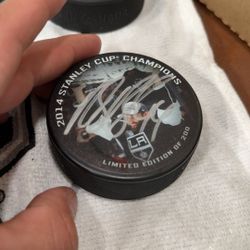 Hockey Pucks Assortment Signed Stanley Cup