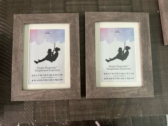 Two 5 x 7 Wood Frames