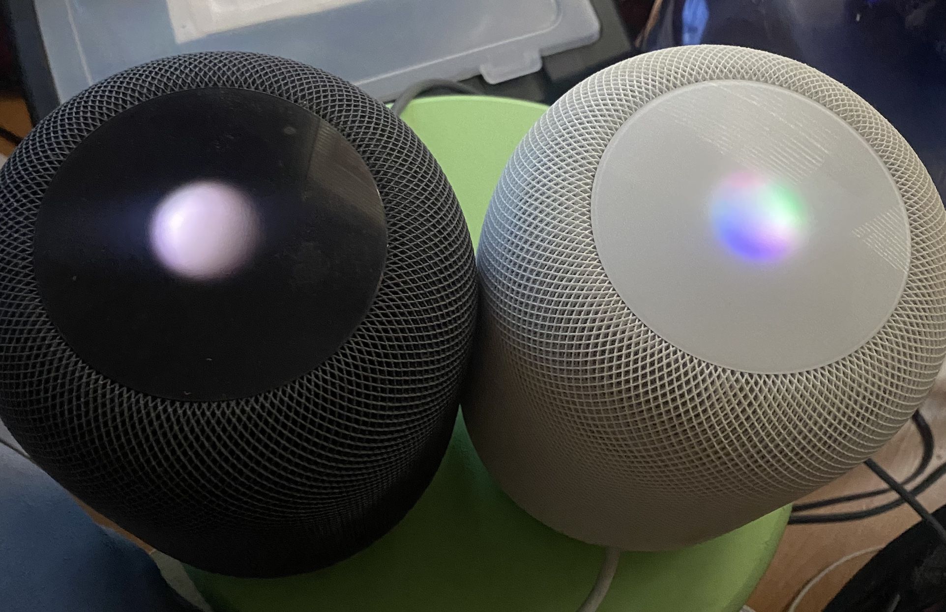 Apple HomePod (1st Gen) – Black & White Pair – $300