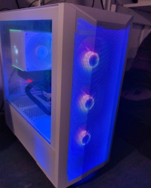 Custom Built PC Plus Desk Plus 2 Monitors