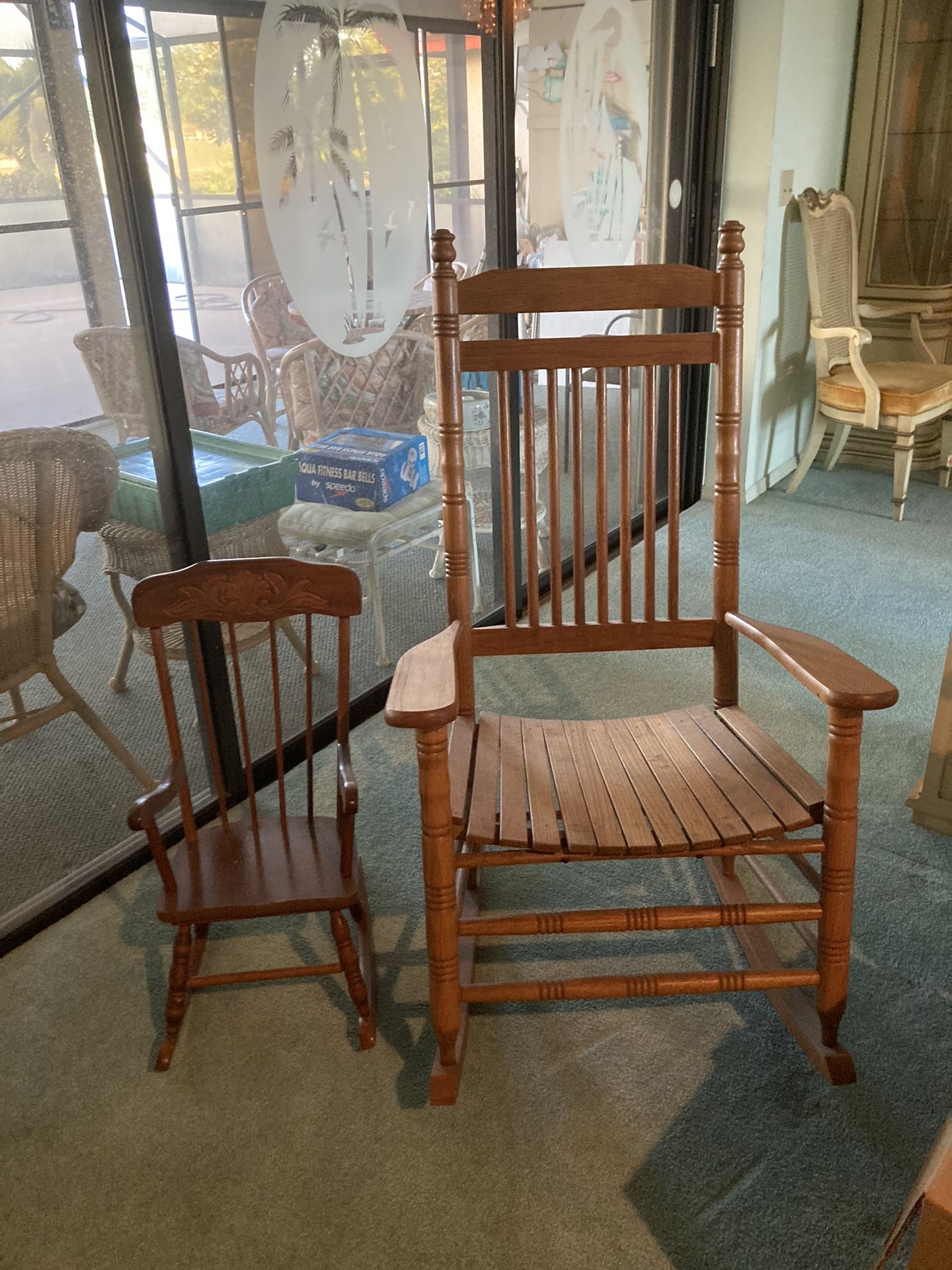 Adult And Child Rocking Chair