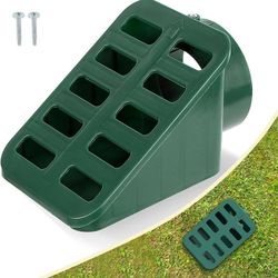 new Angled Drainage Grate,Yard Drain Emitter Fit for 3" & 4" Drain Pipes, Detachable Lawn Grate for Gutter Downspout Extensions & Sump Pump, Protect H