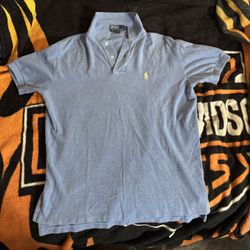 Vintage Polo Ralph Lauren Light Blue Polo Shirt