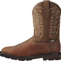 NEW SZ 11.5 or 12  or 13 Men Ariat Work Boots Groundbreaker Wide Square Toe MetGuard Steel Toe Boot Safety Western